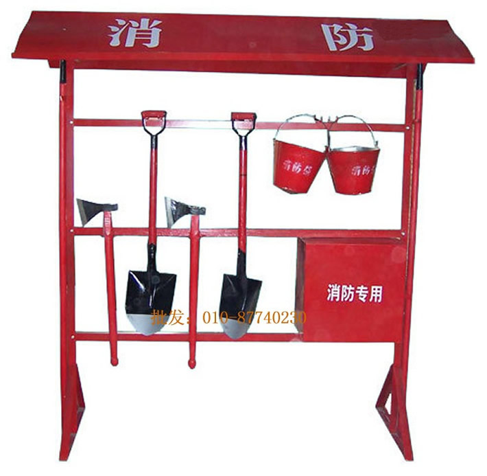 消防架、单排消防架、消防钩桶锹斧 , 消防器材